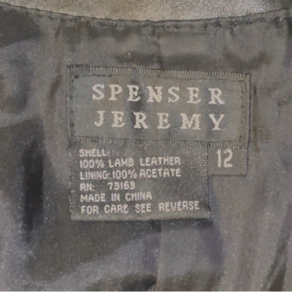 Spenser Jeremy 100% Lamb leather blk jacket, 12, NWOT. - Picture 8 of 11